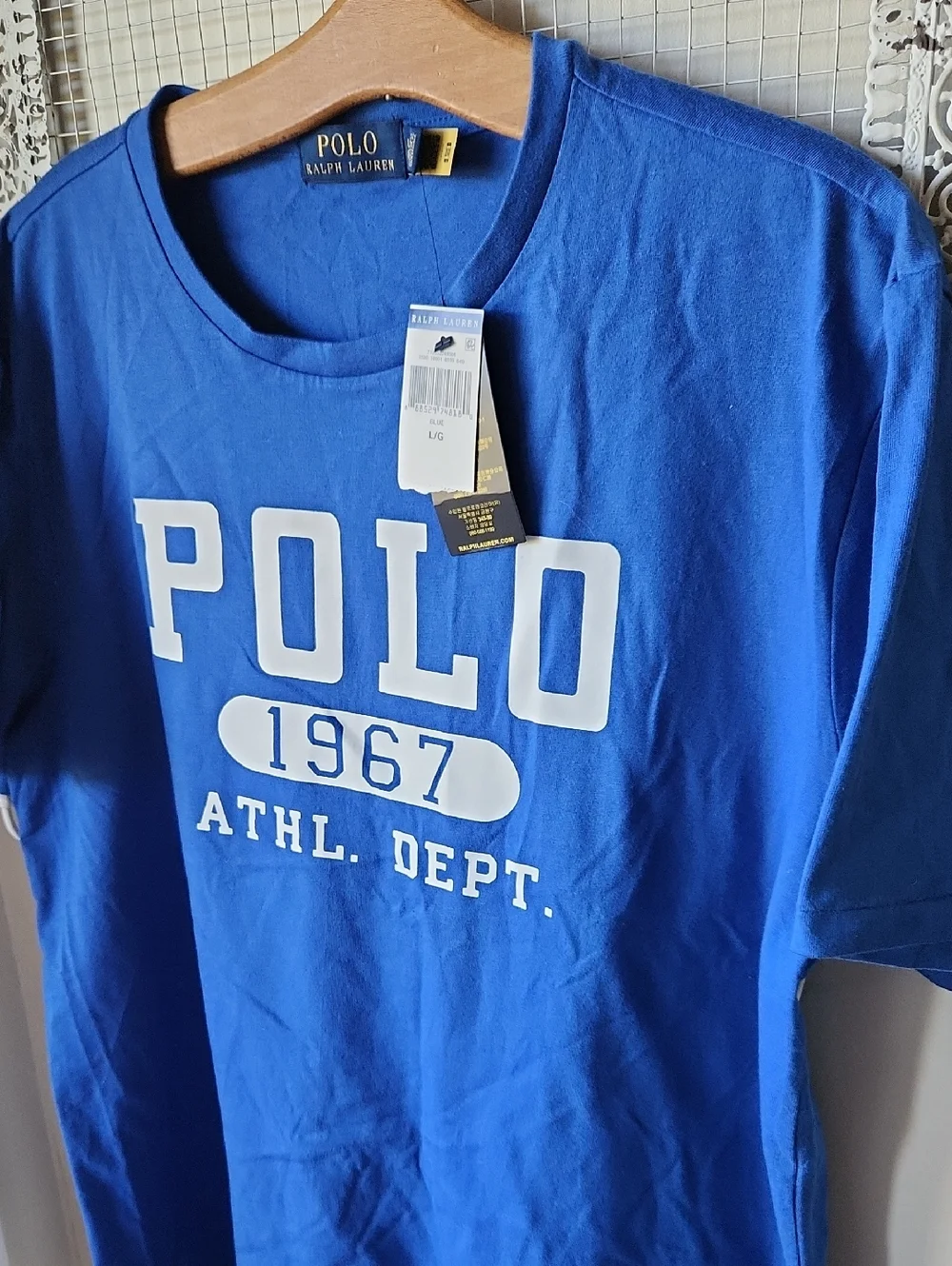 Polo Ralph Lauren sz L Crewneck Tee Shirt Athletic Dept. Classic‎ Fit